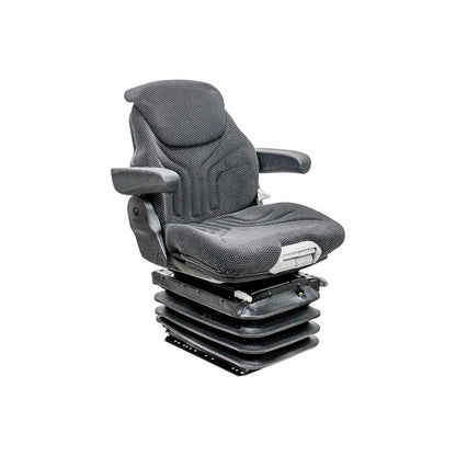 Uni Pro 1057 Air Suspension Seat | 12-Volt | Black/Gray Fabric