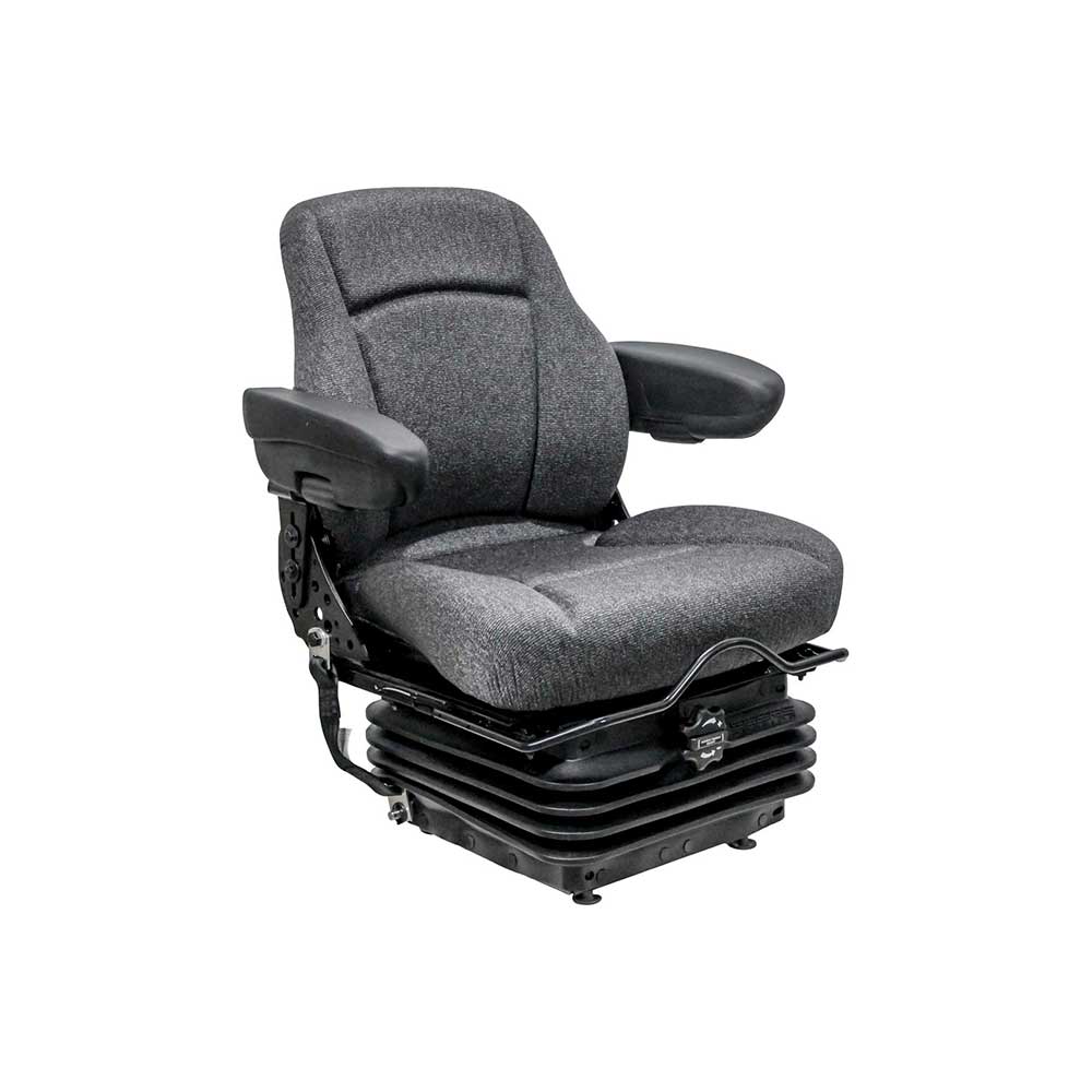 Sears | 5527E | Seat & Mechanical Suspension | Armrests | Charcoal Gray Fabric | 8008