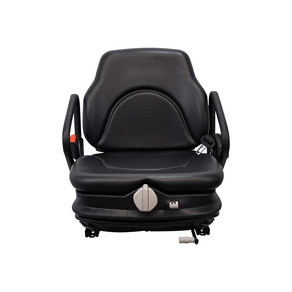 Pilot | MN60 | Forklift Seat & Mechanical Suspension | Hip Restraints | Black Vinyl | 8041
