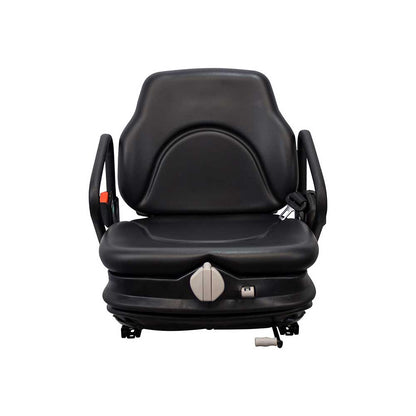 Pilot | MN60 | Forklift Seat & Mechanical Suspension | Hip Restraints | Black Vinyl | 8041