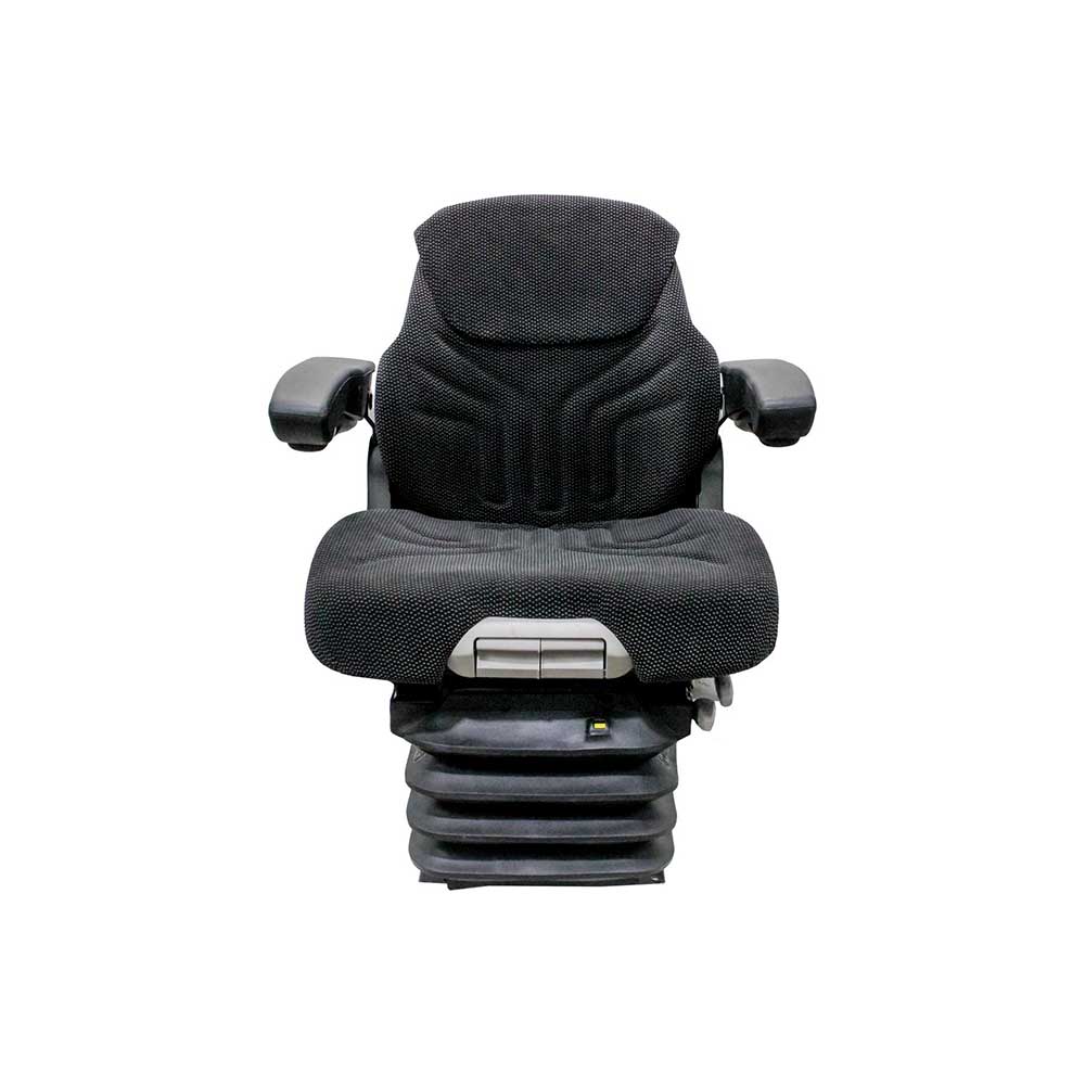 Uni Pro 1060 Air Suspension Seat And Integrated Swivel | 12-Volt | Black/Gray Fabric