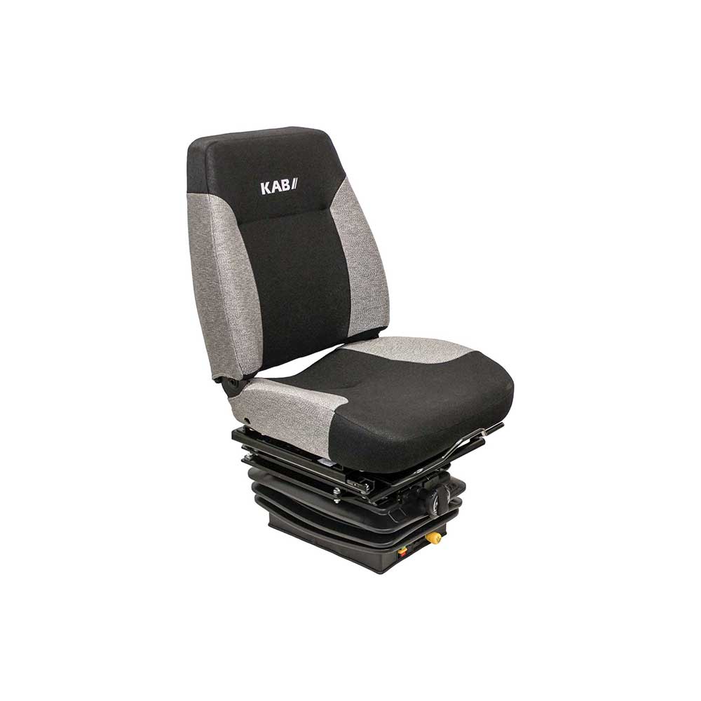 KAB | 111 | Seat & Mechanical Suspension | Swivel | Black/Gray Fabric | 8502