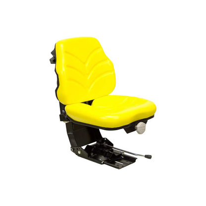 Pilot | Low Profile Seat & Mechanical Suspension | Slide Rails | Yellow Vinyl | 7736