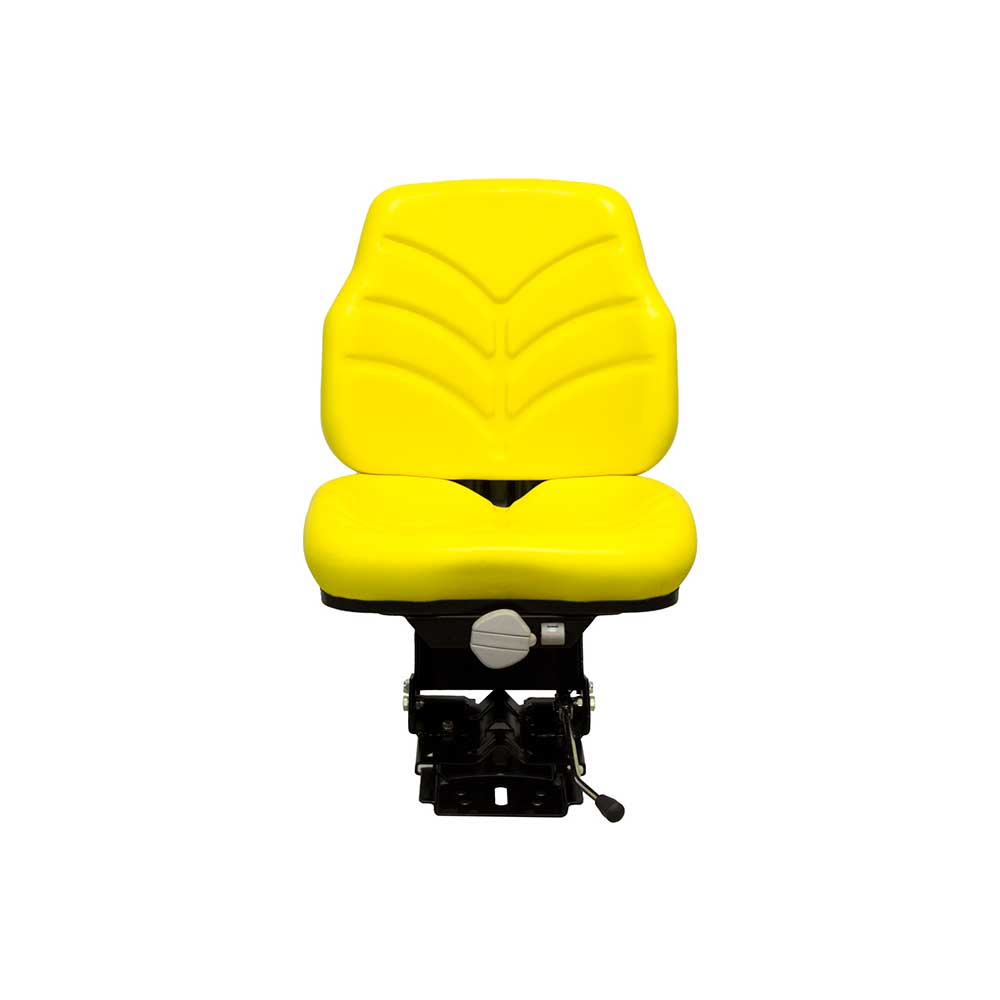 Pilot | Low Profile Seat & Mechanical Suspension | Slide Rails | Yellow Vinyl | 7736