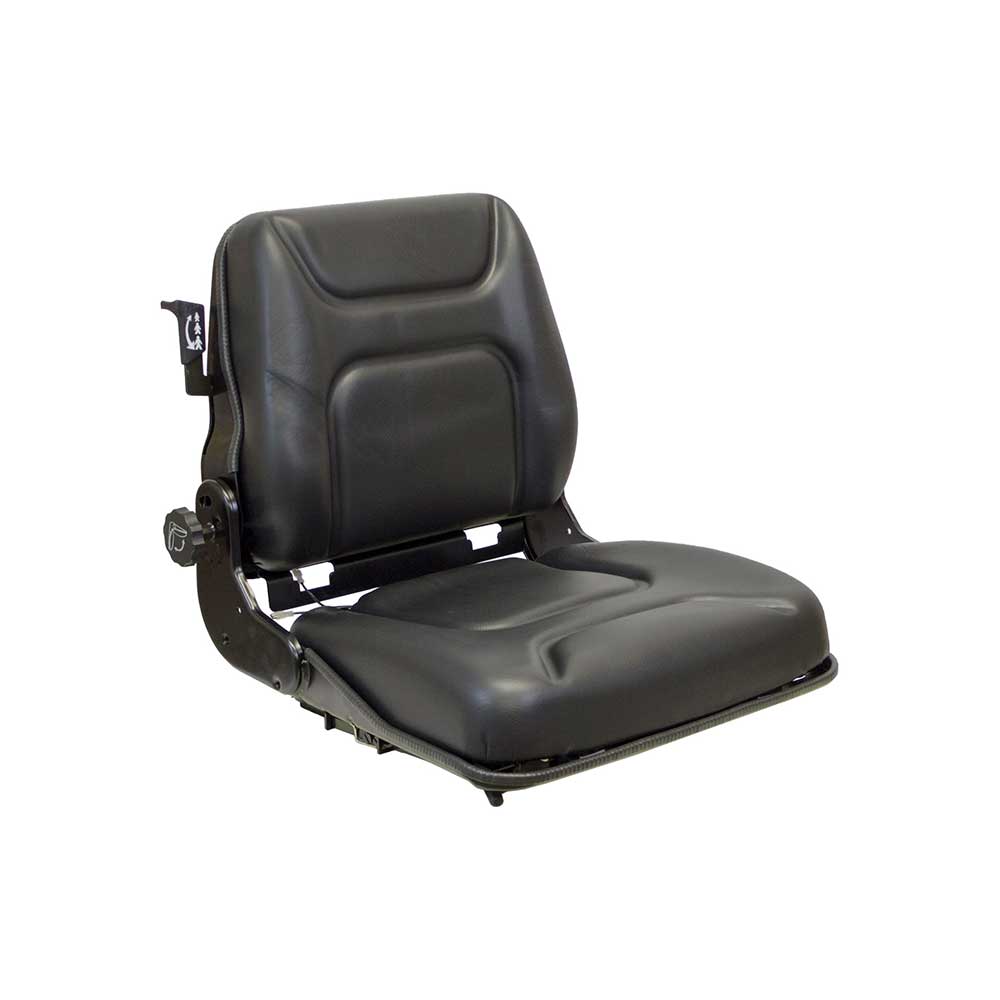 Pilot | Low Profile Seat and Mechanical Suspension | OPS | Slide Rails | Black Vinyl | 7890
