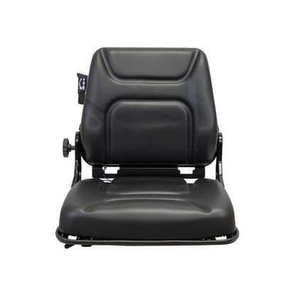 Pilot | Low Profile Seat and Mechanical Suspension | OPS | Slide Rails | Black Vinyl | 7890