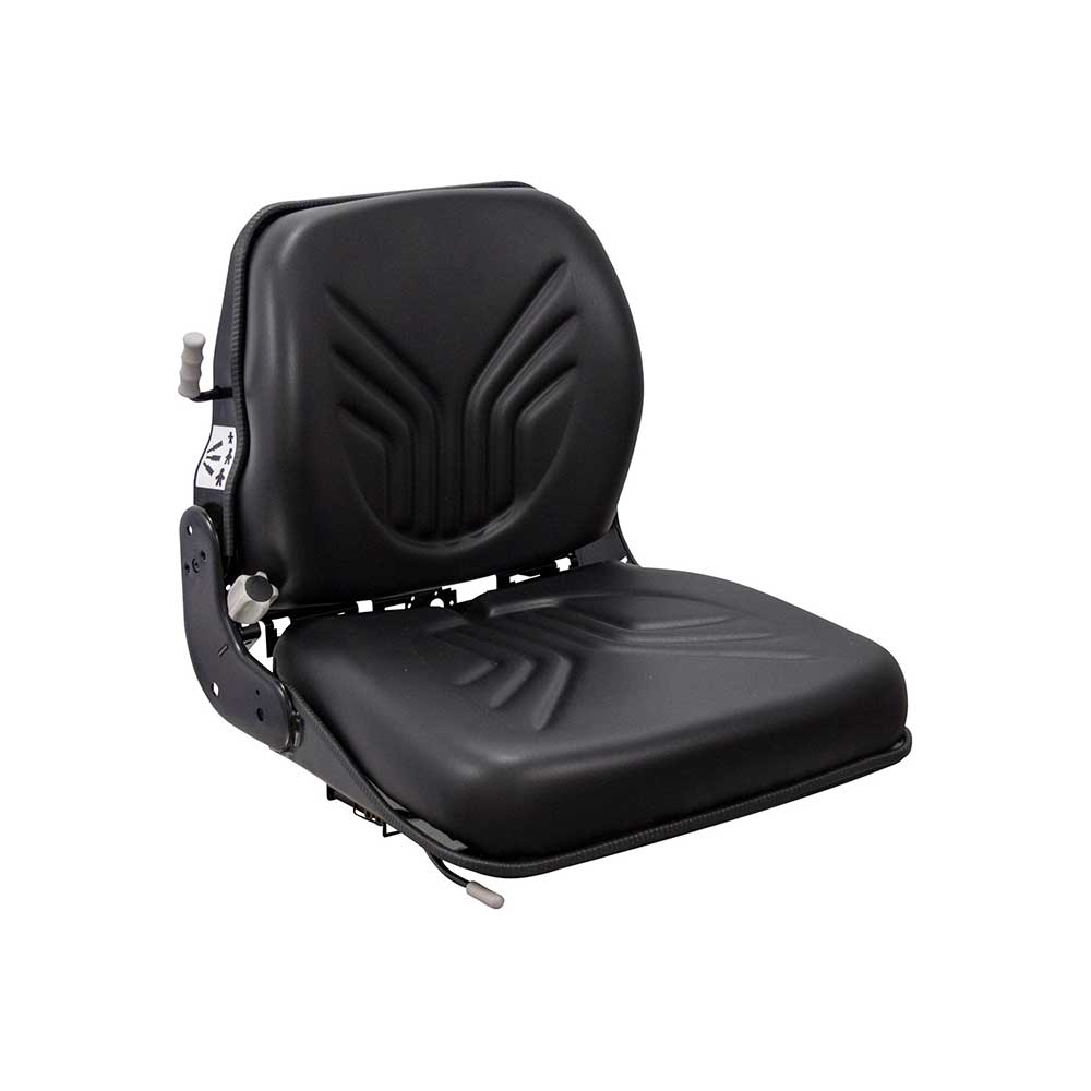 Grammer | B12/GS12 | Seat and Mechanical Suspension | Slide Rails | Black Vinyl | 8074