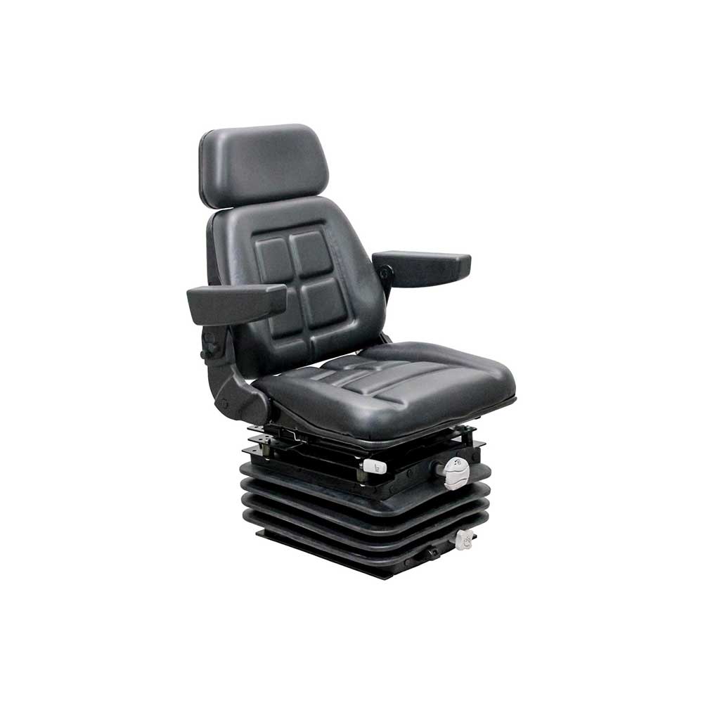 Pilot | Seat & Mechanical Suspension Kit | Case IH 5100 Maxxum | Black Vinyl | 6543