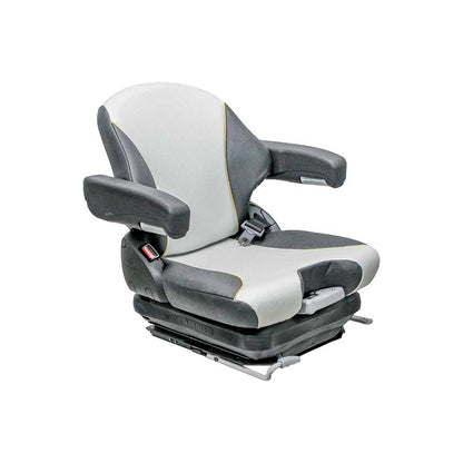 Uni Pro Big Dog Diablo/Hustler Super Z Mower Mechanical Suspension Seat | Black/Silver Vinyl