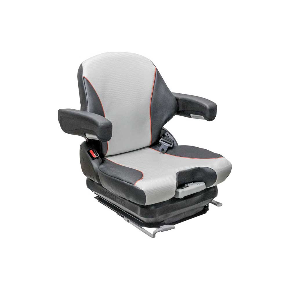 Grammer | MSG65/531 | Seat & Mechanical Suspension | OPS | Black/Silver Vinyl/Orange Piping | 8797