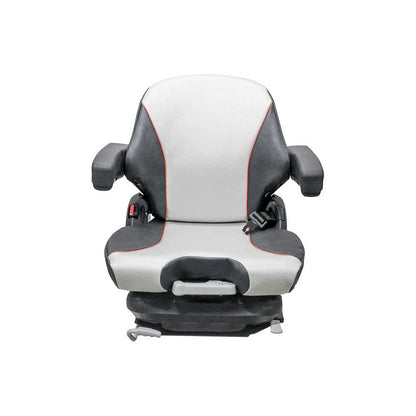 Grammer | MSG65/531 | Seat & Mechanical Suspension | OPS | Black/Silver Vinyl/Orange Piping | 8797
