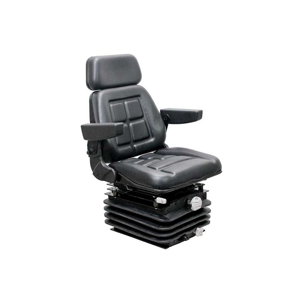 Pilot | Seat & Mechanical Suspension Kit | International Harvester 86-88 | Black Vinyl | 6593