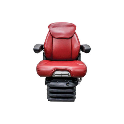 Uni Pro Case IH 9100/Steiger Series 1061 Air Suspension Seat Kit/Integrated Swivel | Red Vinyl