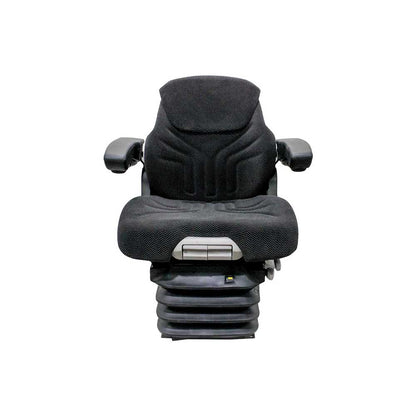 Uni Pro NH Flat Floor Series 1060 Air Seat Kit/Integrated Swivel Orig Grammer Black/Gray Fabric