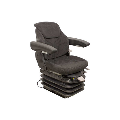 Uni Pro 1055 Air Suspension Seat | 12-Volt | Black/Gray Fabric