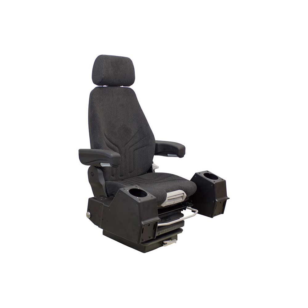 Uni Pro 1250 Mechanical Suspension Seat | With Pods | Black/Gray Fabric