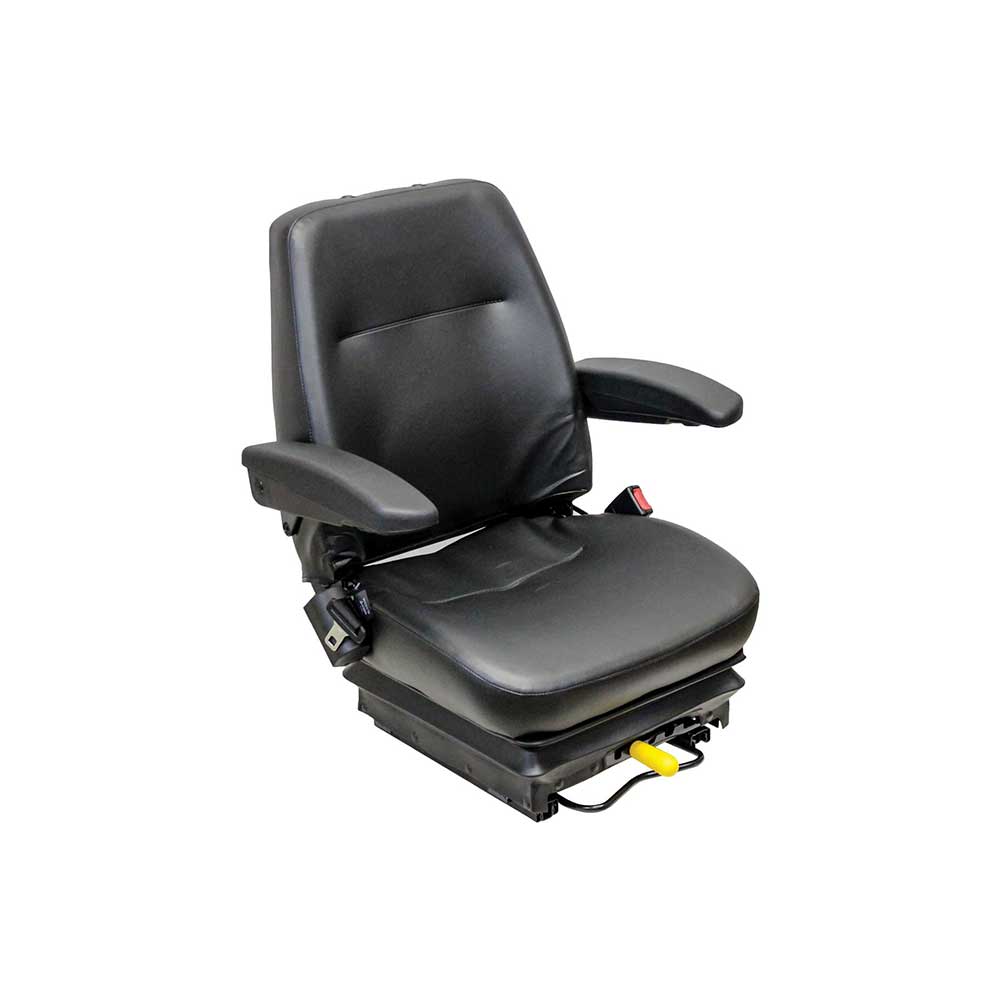 KAB | 301 | Seat & Mechanical Suspension | Armrests | Slide Rails | Black Vinyl | 8366