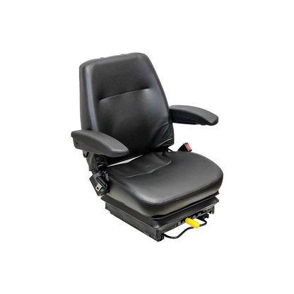 KAB | 301 | Seat & Mechanical Suspension | Armrests | Slide Rails | Black Vinyl | 8366