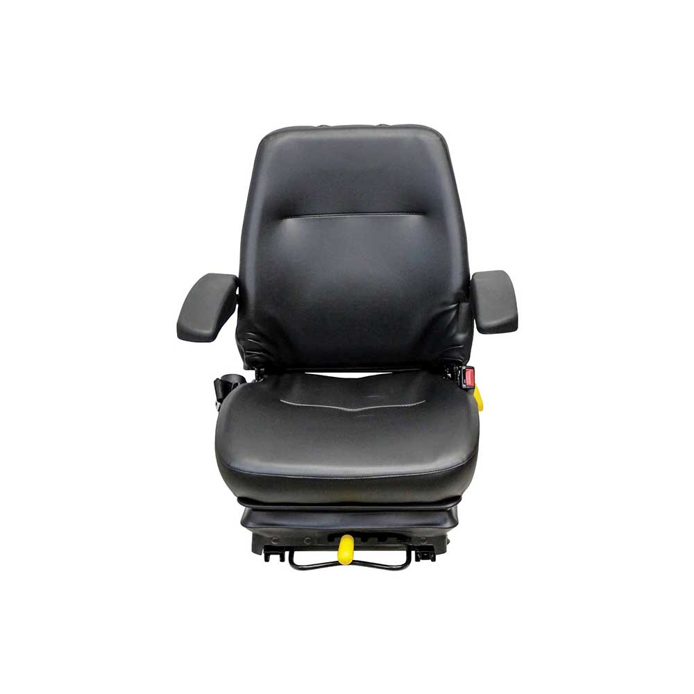 KAB | 301 | Seat & Mechanical Suspension | Armrests | Slide Rails | Black Vinyl | 8366