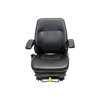 KAB | 301 | Seat & Mechanical Suspension | Armrests | Slide Rails | Black Vinyl | 8366