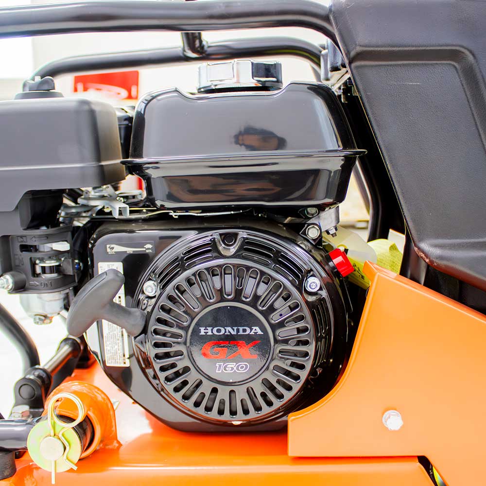 BravePro Forward Plate Compactor | 16 In. | Rubber Mat, Tank, and Wheel Kit | Honda GX160