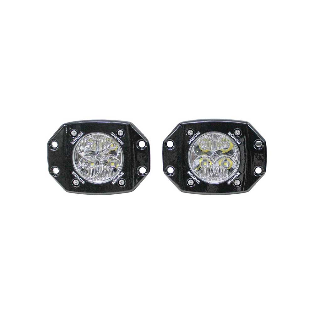 Tiger Lights Mojave Series LED ATV/UTV Dual Racing Light Kit | Flush Mount | 3-In.