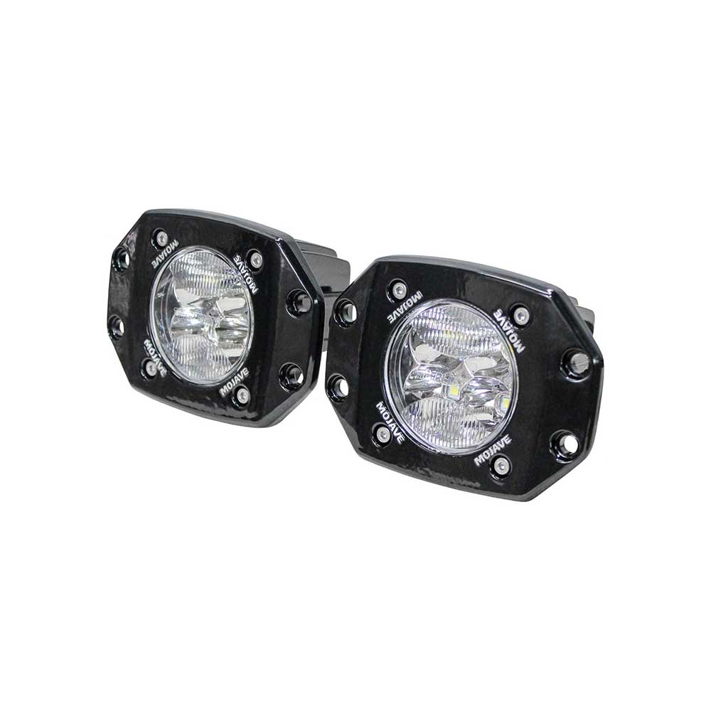 Tiger Lights Mojave Series LED ATV/UTV Dual Racing Light Kit | Flush Mount | 3-In.