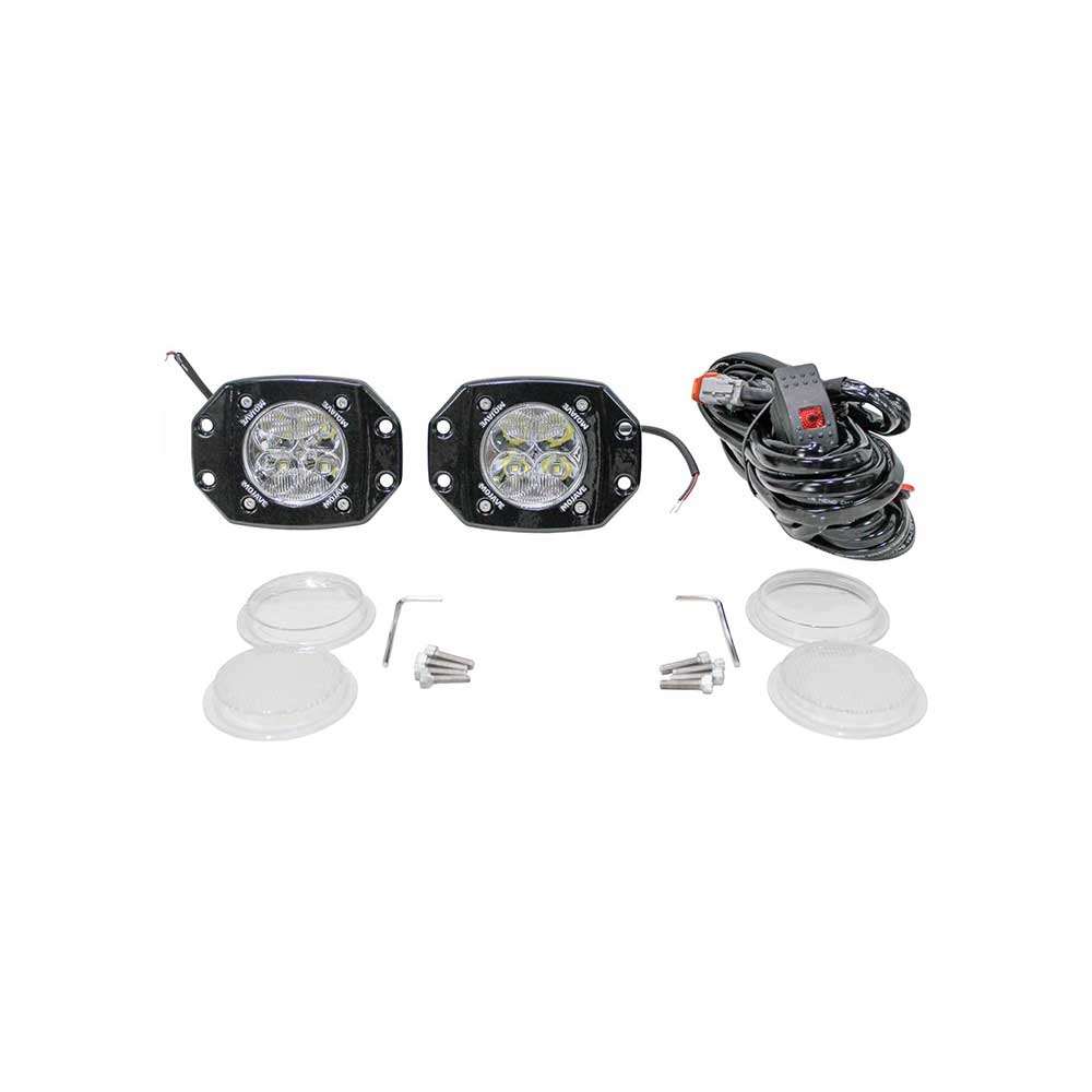 Tiger Lights Mojave Series LED ATV/UTV Dual Racing Light Kit | Flush Mount | 3-In.