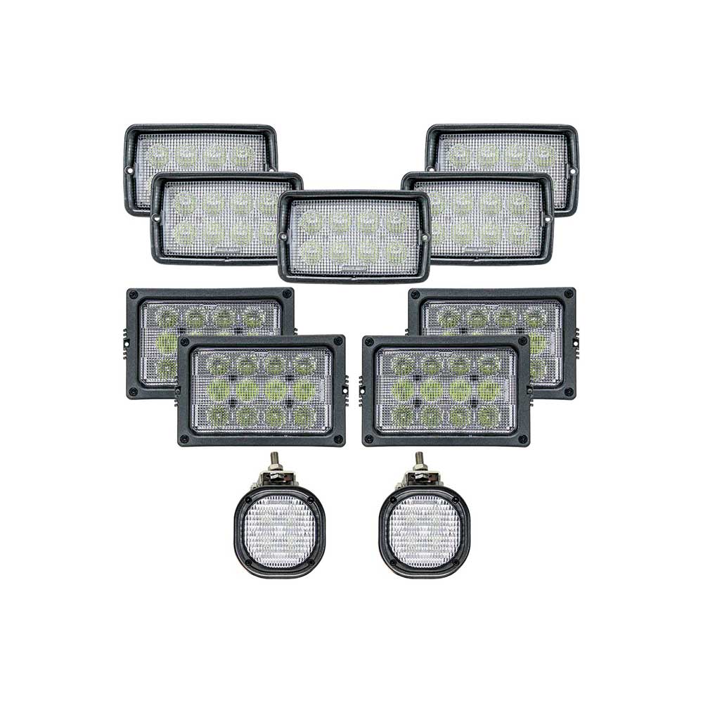 Tiger Lights Complete John Deere/MacDon M Windrower LED Light Kit
