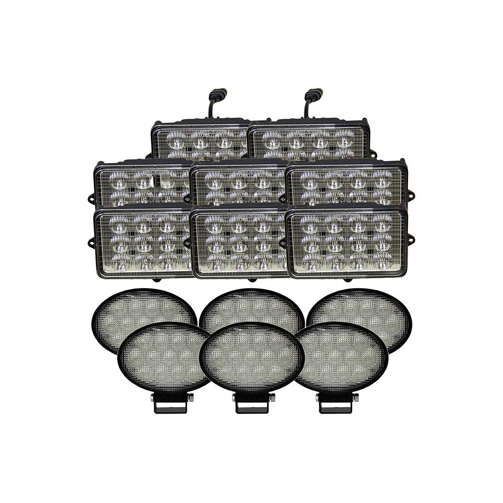 Tiger Lights Complete John Deere 9000-STS Series Combine LED Light Kit