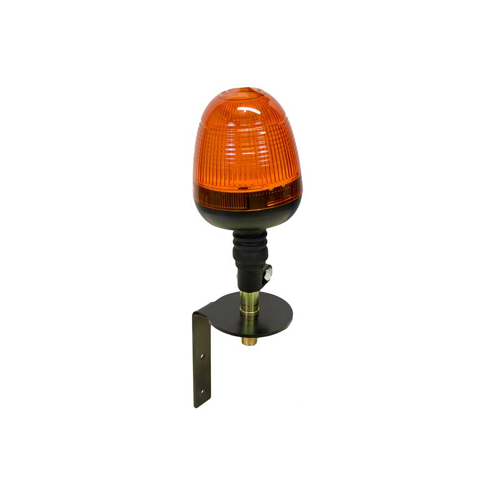 Tiger Lights LED Warning Beacon Light | Flashing Amber | With Mirror Mounting Bracket