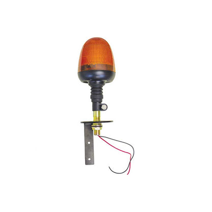 Tiger Lights LED Warning Beacon Light | Flashing Amber | With Mirror Mounting Bracket