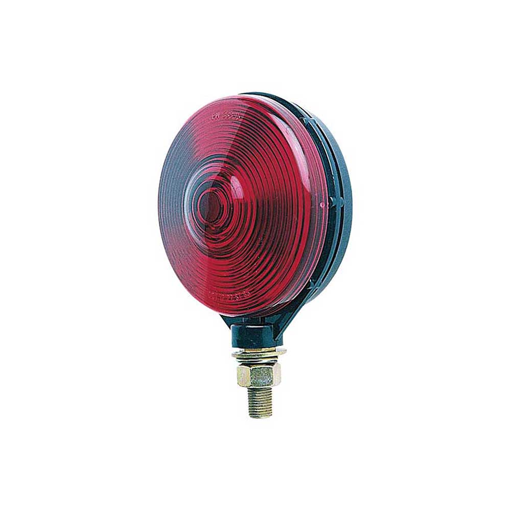 K&M Mfg Single-Face Turn Signal/Warning Red Light | Pack of 6