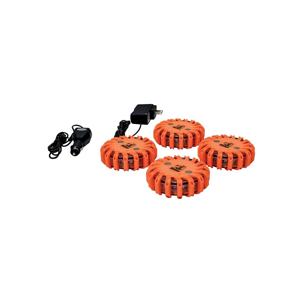 Buyers | LED Rechargeable Road Strobe/Flare Kit | 4-Pack