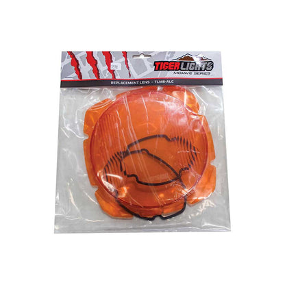 Tiger Lights Mojave Series Amber Lens + O-Ring for ATV/UTV Racing Light | 8-In. | TLM8-ALC