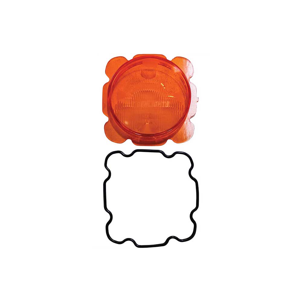 Tiger Lights Mojave Series Amber Lens + O-Ring for ATV/UTV Racing Light | 4-In. | TLM4-ALC