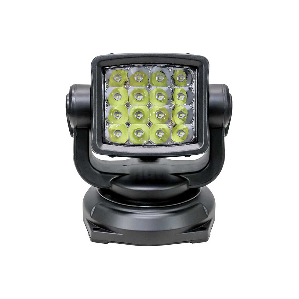 K&M Mfg LED 360-Degree Ultra Bright Rotating Spot Light | Remote Control | Magnetic Mount