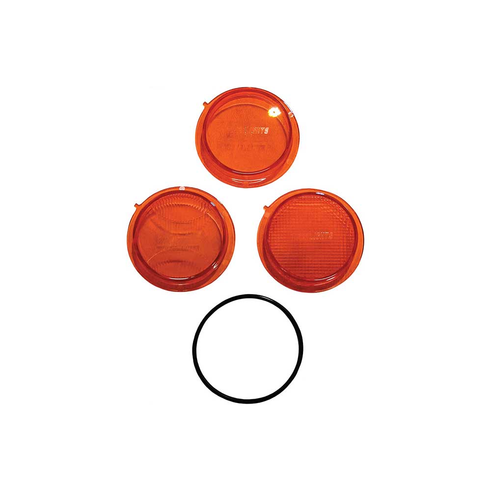 Tiger Lights Mojave Series Amber Lens Pack + O-Ring for ATV/UTV Racing Light | 3-In. | TLM3-ALP