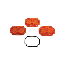 Tiger Lights Mojave Series Amber Lens Pack + O-Ring for ATV/UTV Racing Light | 2x3 | TLM2X3-ALP