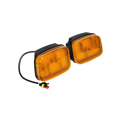 Tiger Lights John Deere 5000-7030 Series LED Amber Cab Corner Light Kit