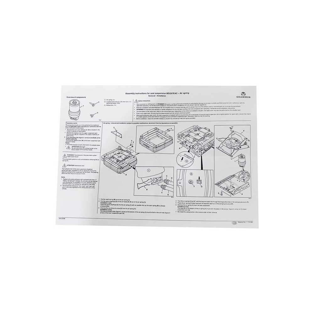Uni Pro MSG95 Airbag Kit | New Models After 2014 | Fits 1055/1057/1060/1061/1310