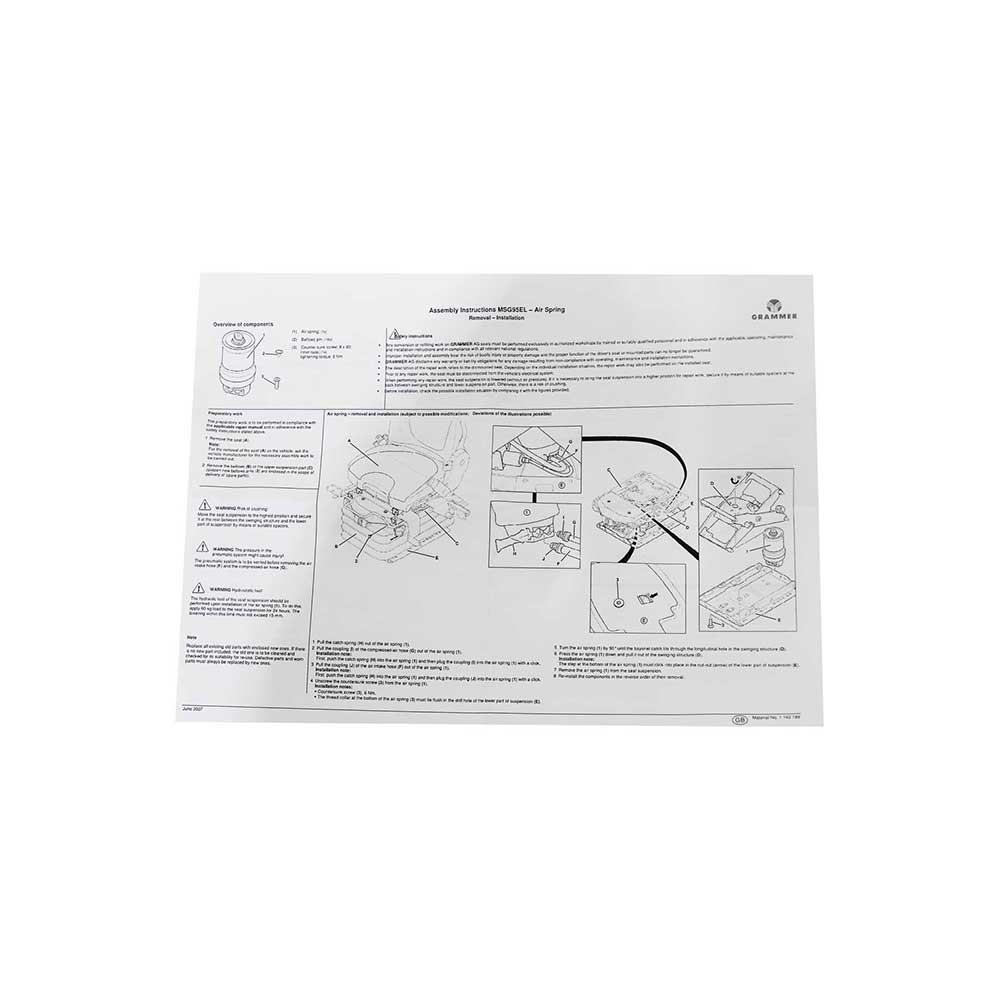 Uni Pro MSG95 Airbag Kit | New Models After 2014 | Fits 1055/1057/1060/1061/1310