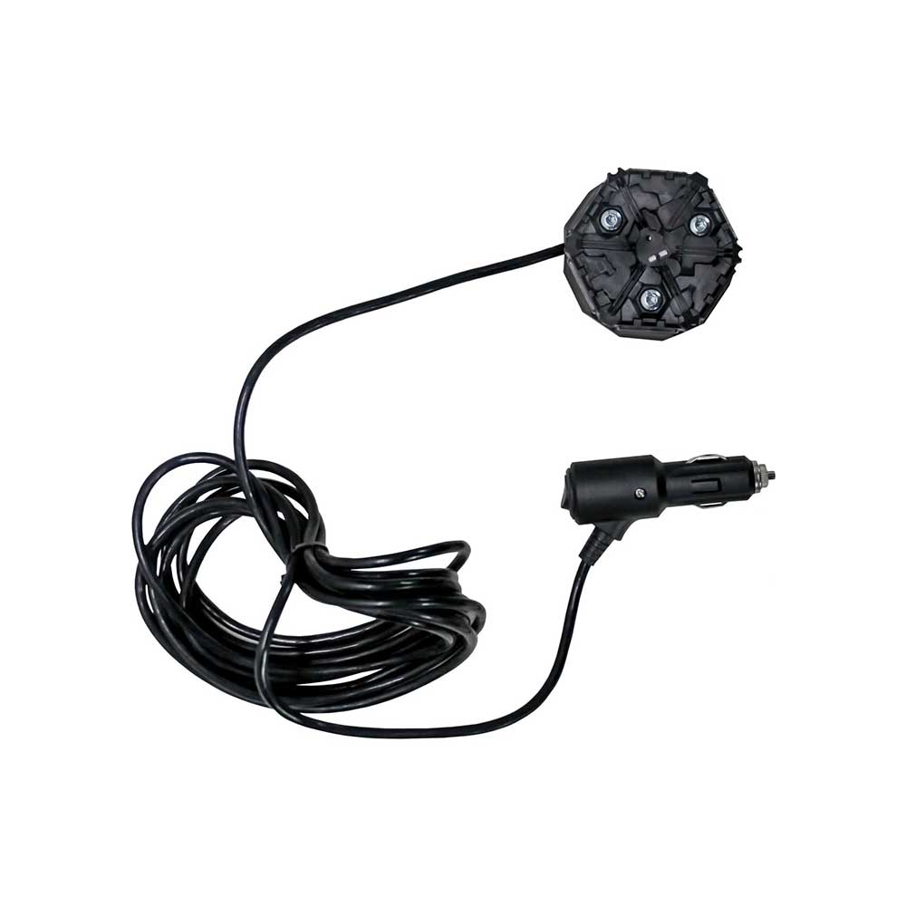 K&M Mfg LED Micro Beacon Light | Magnetic Mount with Auxiliary Plug | Class 2