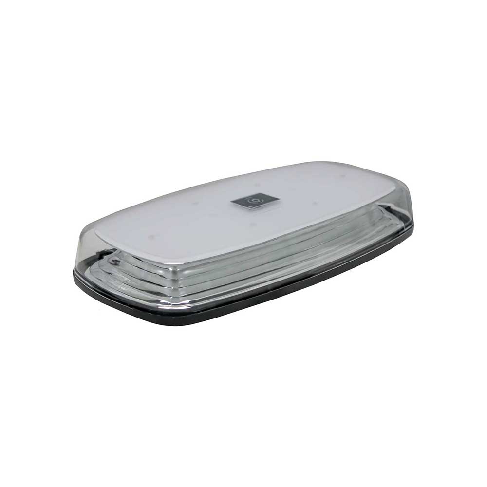 K&M Mfg LED Mini Wireless Amber Warning Light Bar | 12-In.