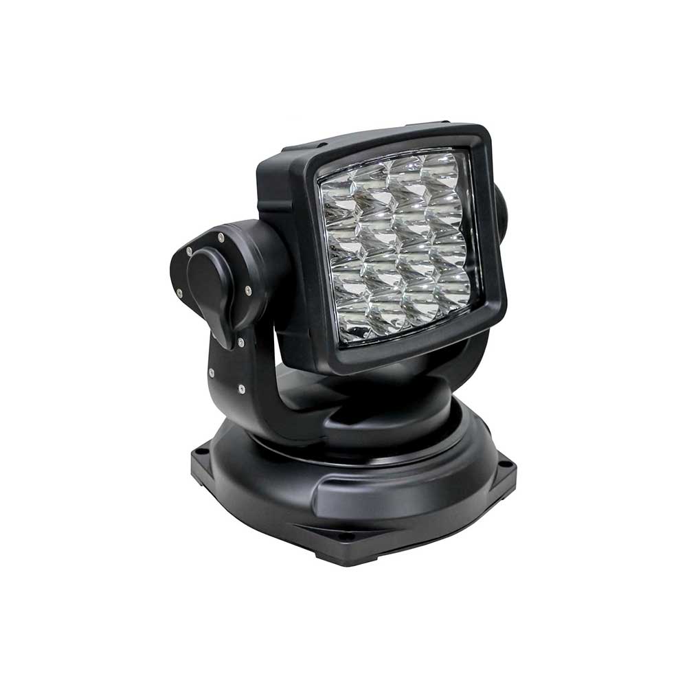 K&M Mfg LED 360-Degree Ultra Bright Rotating Spot Light | Remote Control | Permanent Mount