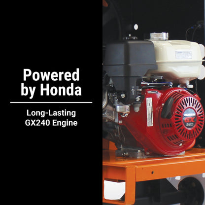 BravePro Mortar Mixer | 8 Cu. Ft. Poly Drum | Honda GX240