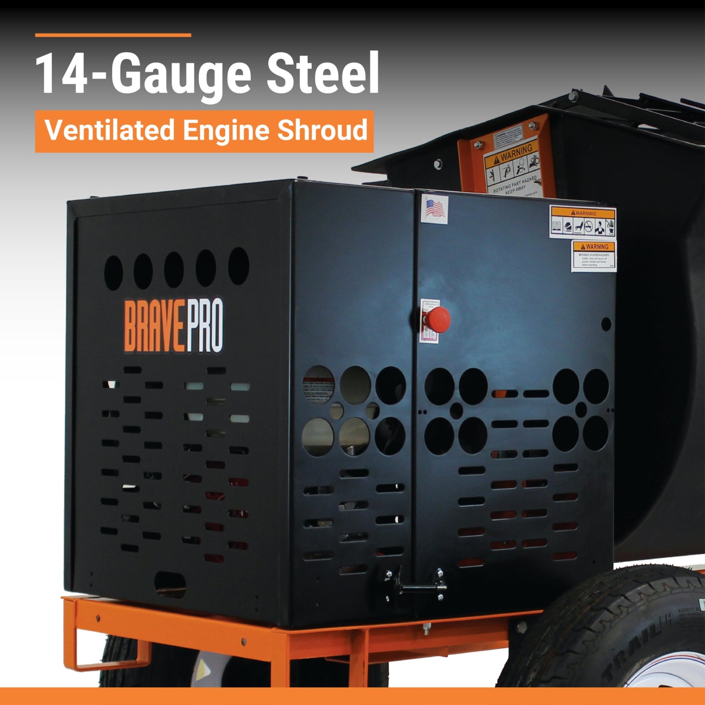 BravePro Mortar Mixer | 8 Cu. Ft. Poly Drum | Honda GX240