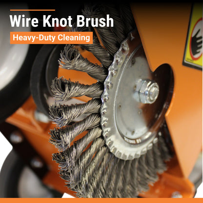 Brave Crack Cleaner | 8-In. Wire Knot Brush | Honda GX120