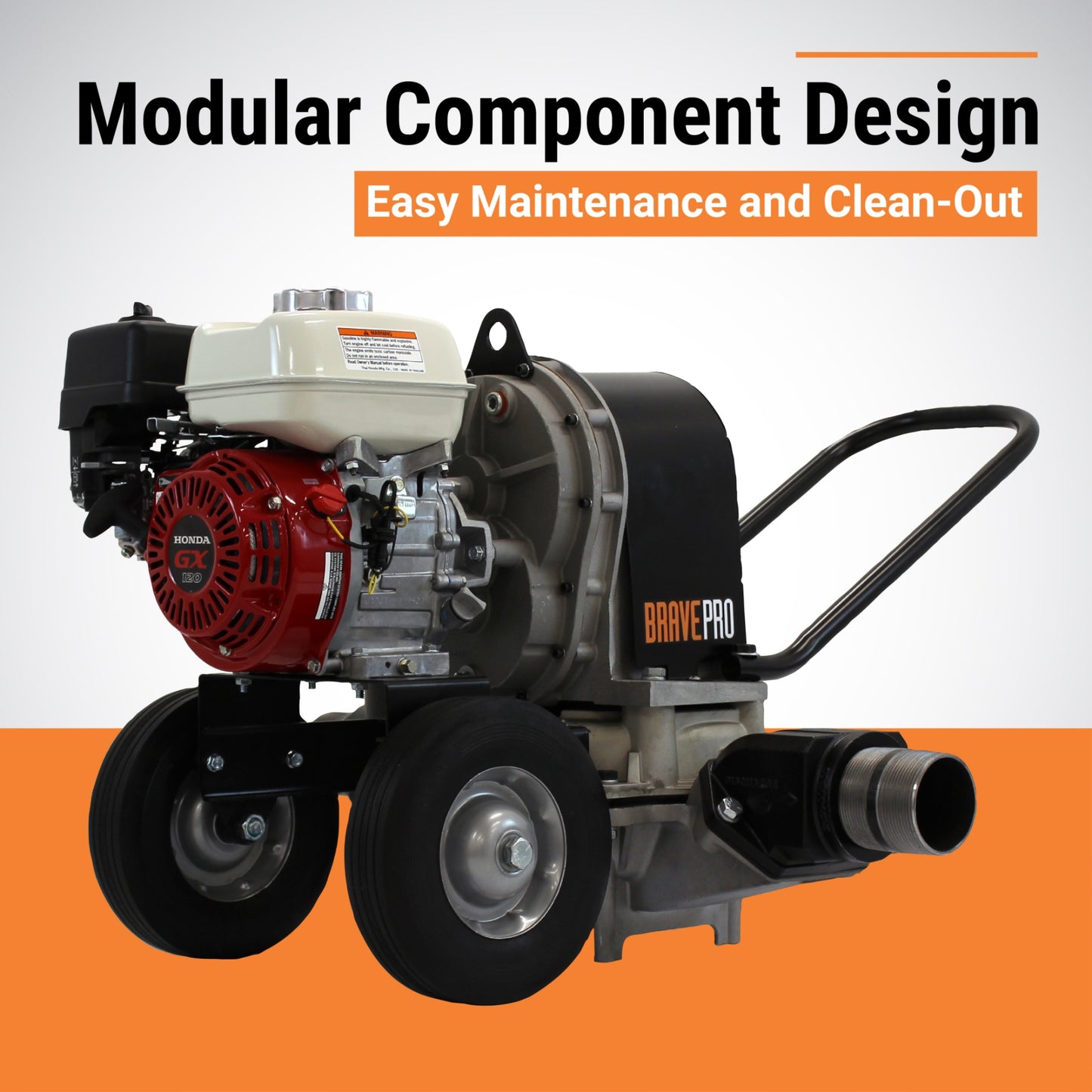 BravePro Diaphragm Pump | 3 In. | Honda GX120