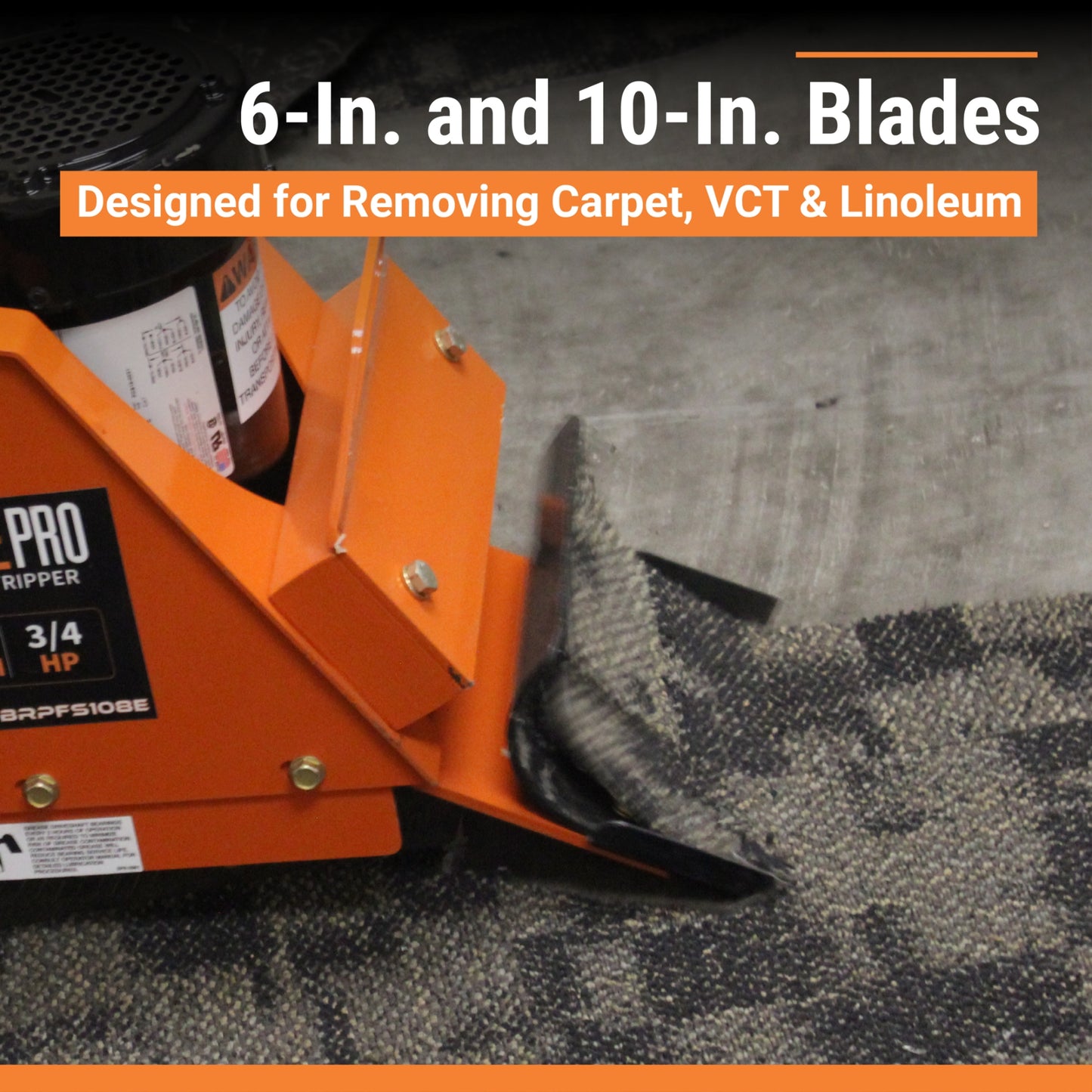 BravePro Floor Stripper | Heavy Duty | 10 in. Max Width | Electric